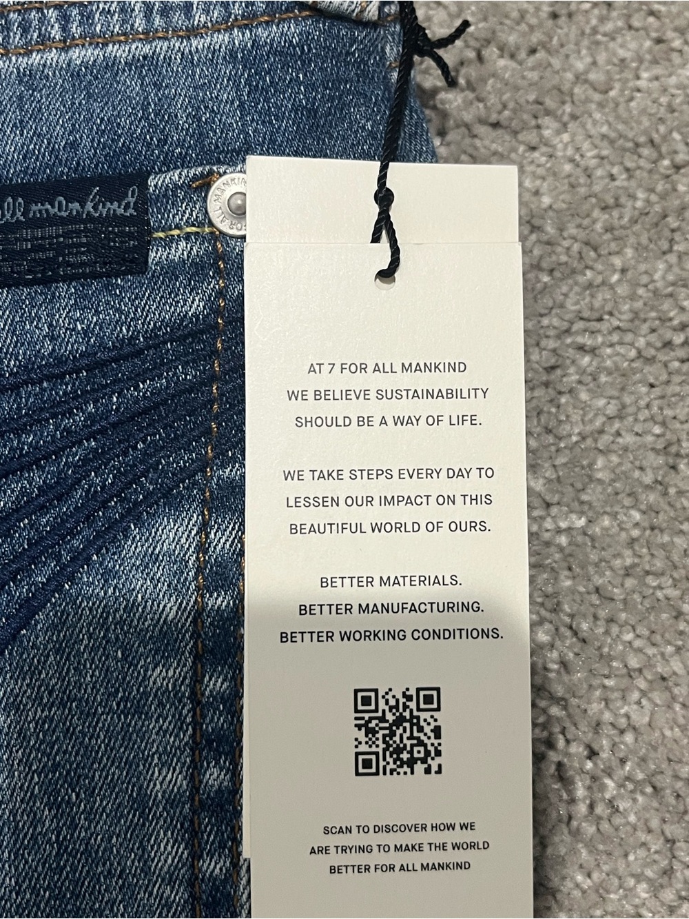 7 For All Mankind Tailorless Dojo Jeans - Picture 4 of 5